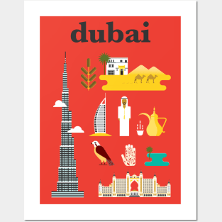 Dubai city poster Posters and Art